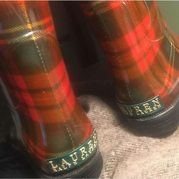 LAUREN by RALPH LAUREN plaid rain boots - Picture 13 of 14
